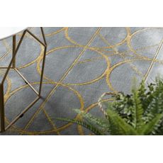 Dywany Łuszczów , Kusový koberec Emerald 1010 grey and gold, 180x270, šedá, chodba / predsieň