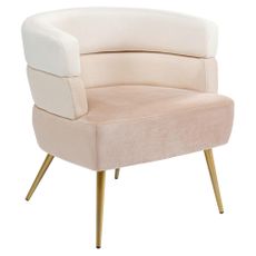 Kare-Design KOKTAILOVÉ KRESLO, textil, krémová, béžová