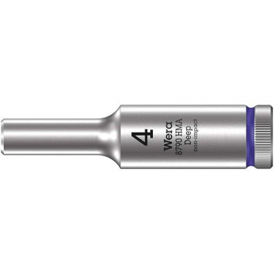 Wera 004500 Nástrčná hlavica Zyklop 1/4" 6 hrana 4 mm typ 8790 HMA - hlboká