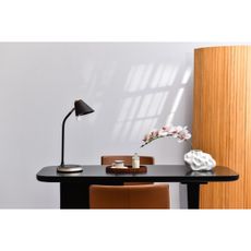 Immax 08971L - LED Stmievateľná stolná lampa FINCH LED/9W/12/230V hnedá/zlatá
