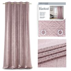 Záves AmeliaHome CASPE púdrovo ružová, velikost 140x250