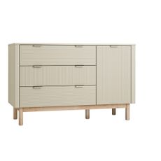 Béžová nízka detská komoda 144,5x52 cm Miloo – Pinio