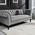 Pohovka Paris Chesterfield grey velvet