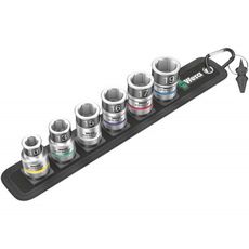 Wera 003995 Nástrčné hlavice Zyklop 1/2" 10 ÷ 19 mm Pás C 1 s funkciou držania (sada 7 kusov)