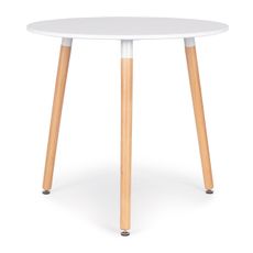 ModernHome Drevený okrúhly stôl - 80 cm