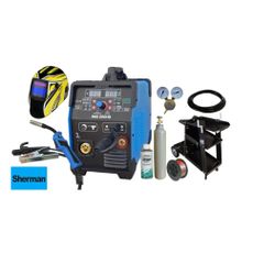 Sherman MIG 200 HD + Káble + Horák + Drôt + Sprej + Kukla + Vozík + Ventil + plná Fľaša CO2