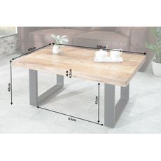 Konferenčný stolík Iron Craft 100cm natural Mango