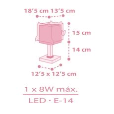 Dalber 64481 -  Detská lampička LITTLE FRIENDS 1xE14/8W/230V