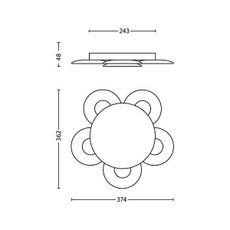 Philips 40970/48/16 - LED Stmievateľné stropné svietidlo VAGA LED/15W/230V