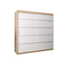 Šatníková skriňa Alyxia 180/200 - dub sonoma/biela Rozmer: 200