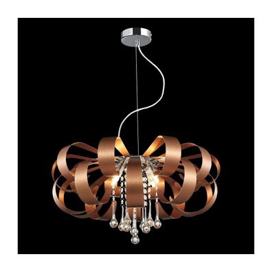LUXERA 64408 - Krištáľový luster na lanku RIBBON CRYSTAL 6xG9/33W/230V