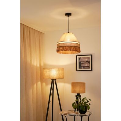 Brilagi -Luster na lanku WINNETOU AVIGNION 1xE27/15W/230V pr. 35 cm hnedá/krémová
