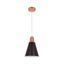 Klausen KL 6236 - Luster na lanku SHADE 1xE27/15W/230V medená/čierna
