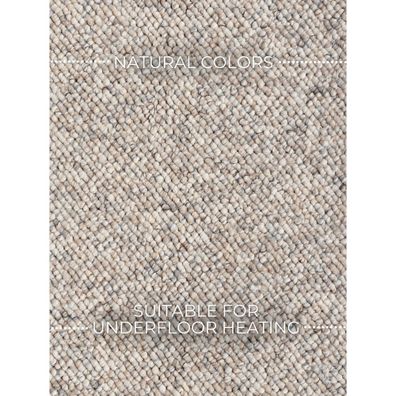 Sivokrémový prateľný koberec 200x290 cm Rocco Dark Cream – Elle Decoration