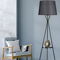 Opviq Stojacia lampa Venedik 165 cm čierna