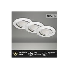 Briloner 8309-039 - SADA 3x LED Stmievateľné kúpeľňové svietidlo LED/5W/230V IP23