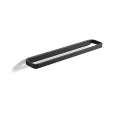 Čierny vešiak na uteráky Zone Rim, šírka 44 cm