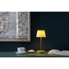 Zelená LED stmievateľná stolová lampa (výška 33,5 cm) Oscar – Remember
