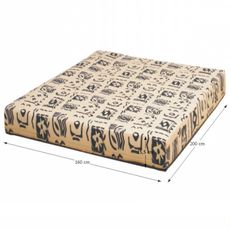 KONDELA Futon Arona pružinový matrac 160x200 cm pružiny / látka