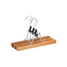 Súprava 3 drevených vešiakov na nohavice Wenko Clamping Hanger