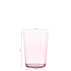 Poháre Tumbler červené 515 ml set 6 ks – 21st Century Glas Lunasol META Glass - 322663