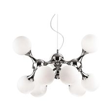 Ideal Lux - Luster na lanku NODI 9xE14/40W/230V lesklý chróm/biela