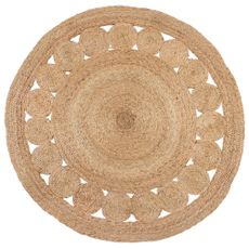 Flair Rugs Kusový koberec Jute Arya Natural kruh - 150x150 (priemer) kruh cm