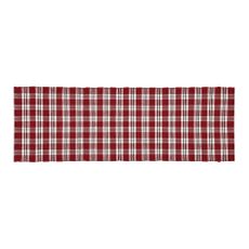 Boma Trading Behúň Happy check vínová/čierna, 30 х 90 cm