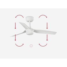 FARO 33820-1TW - LED Stmiev. ventilátor MINI PUNT S LED/10W 2700/4000/6000K + DO