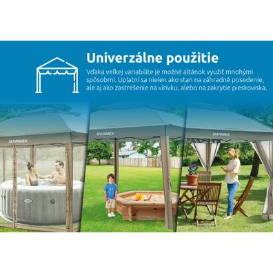 Marimex | Záhradný altán Marimex Vista 3x3 m - béžový | 10970574