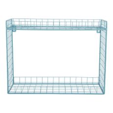 Tyrkysová poschodová oceľová polica 40 cm Reja – PT LIVING