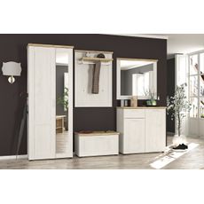 NABBI Lavrion CH-2D1DRW dvojdverová komoda so zásuvkou sosna Andersen / dub artisan