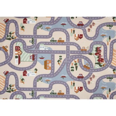 Vopi , Detský kusový koberec Scanroad 39, 57x120, viacfarebná, detská izba