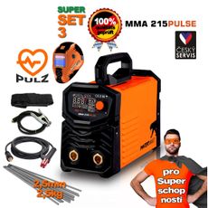 PANTERMAX MMA215pulzný invertor MMA/TIG zváračka SET 3 SUPER MOŽNOSTI Edition