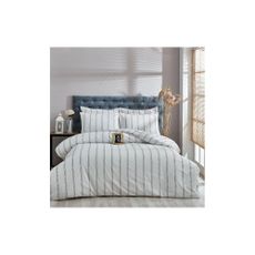 Krémovobiele bavlnené predĺžené obliečky na dvojlôžko 200x220 cm – Mila Home