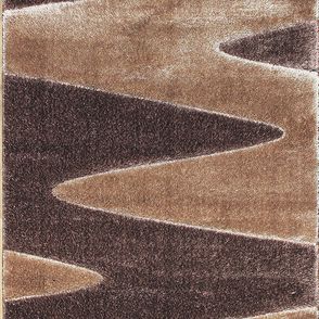 Berfin Dywany Kusový koberec Seher 3D 2652 Brown Beige - 140x190 cm