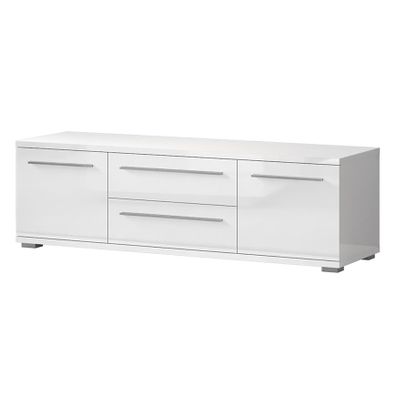 TV stolík Piano TV150-2K2F/PN-70/KA/70 lakované crystal white