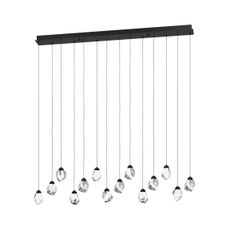 Eglo 390358 - LED Stmievateľný luster na lanku SINDICAT 14xLED/3W/230V čierna/číra