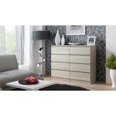 Komoda 8 zásuviek Malva 140 cm Dub Sonoma