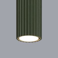 Sollux SL.1608 - Bodové svietidlo KARBON 1xGU10/10W/230V 30 cm zelená