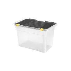 Úložný box 54 l čierny/priehľadný