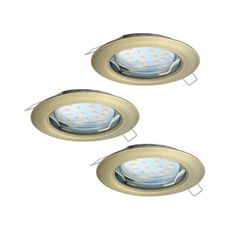 Eglo 94238 - SADA 3x LED Podhľadové svietidlo PENETO 3xGU10-LED/3W/230V