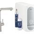 Drezová batéria Grohe Blue Home s vyťahovacou sprškou supersteel 31539DC0