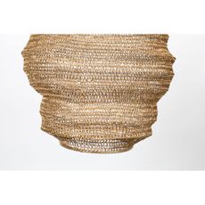 Závesné svietidlo v zlatej farbe White Label Lena, ø 48 cm