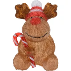 Vianočná LED dekorácia Candy reindeer, 24 cm