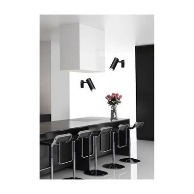 Čierne kovové nástenné svietidlo Colly - Candellux Lighting