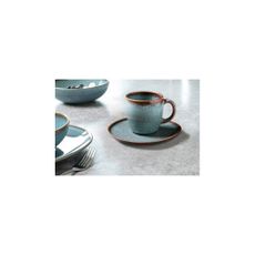 Tyrkysovo-hnedá kameninová šálka Villeroy & Boch Like Lave, 190 ml