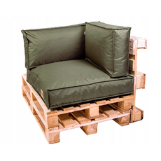 Golden Garden Paletové sedenie Golden Garden GG70/1 - podsedák a vankúš 80cm x 80cm x 15cm penový granulát olivový 1