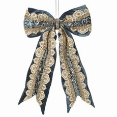 VIANOČNÁ DEKORÁCIA BOW SADA 6KS 45x32 CM VIACFAREBNÁ