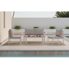 Ambia Garden SÚPRAVA ZÁHRADNÉHO NÁBYTKU 4-dielne, kov, plast, textil